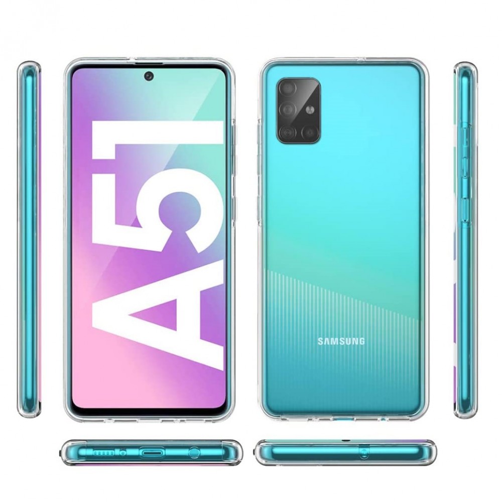 Husa protectie Samsung Galaxy A53 5G (fata + spate) Fully PC & PET 360°, transparenta 3