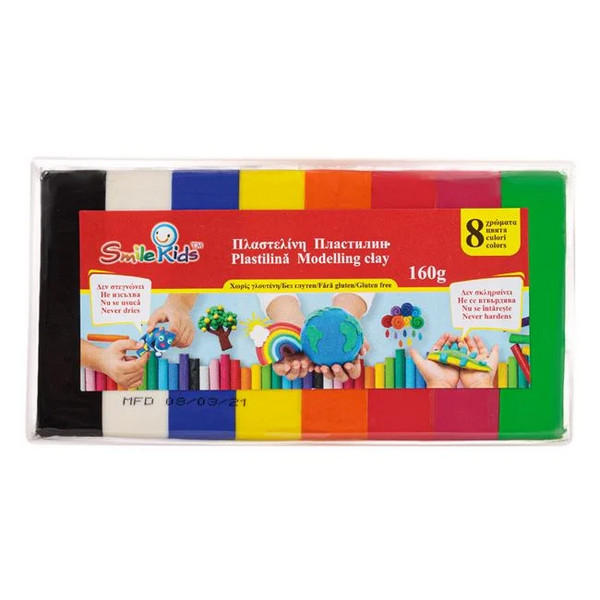 Set plastilina 8 culori diferite, 160 grame 2