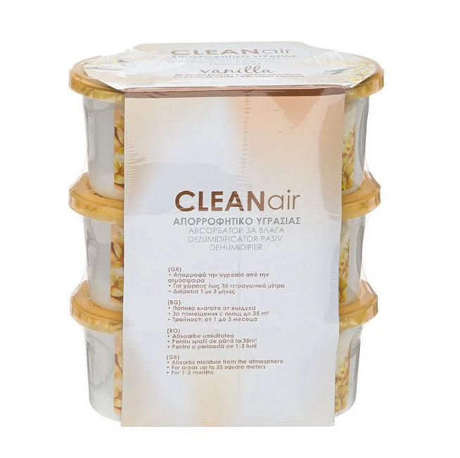 Dezumidificator pasiv cutie, aroma de vanilie, 100 grame, 3 bucati 2