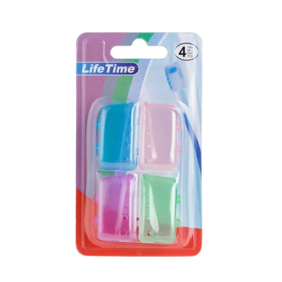 Huse de plastic pentru periute de dinti, Life Time, 4 bucati 2
