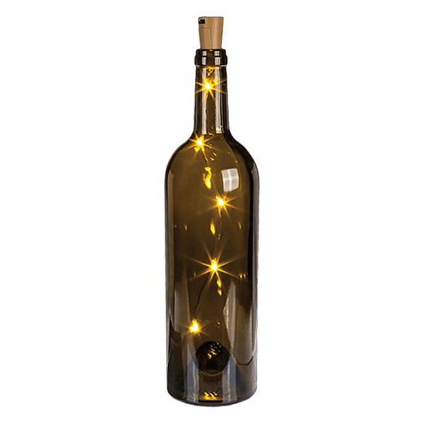 Dop pentru sticle decorativ cu LED, alb cald 2