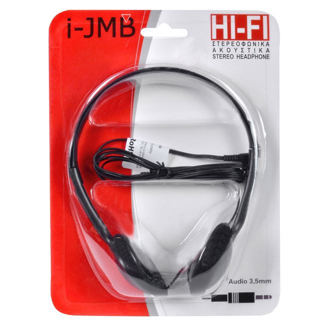 Casti audio cu conector jack 3.5 mm, cablu 1.5 metri, negre 2