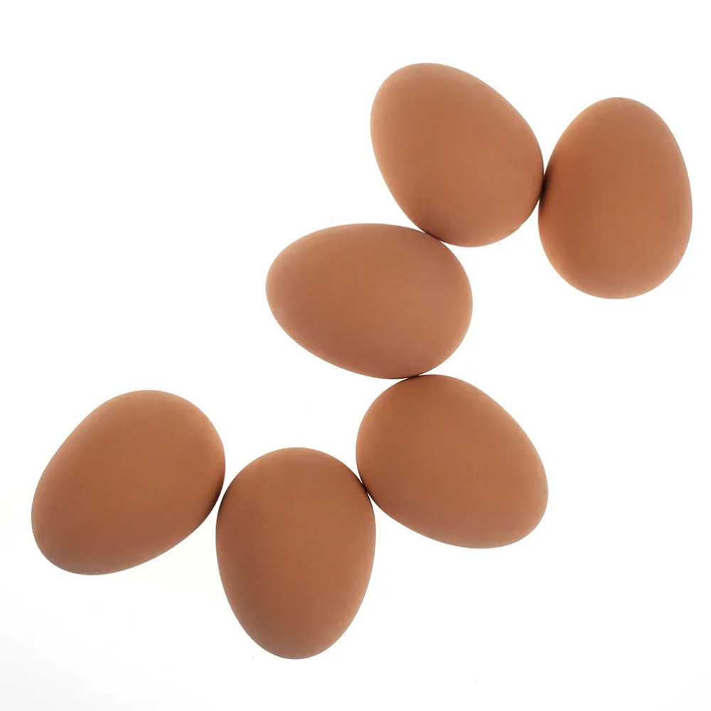 Jucarie Oul saltaret, aspect realistic, 6 cm, plastic, rosu 2
