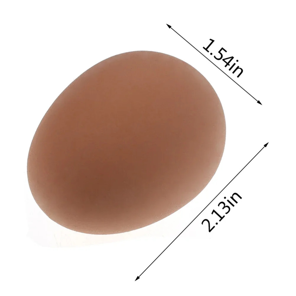 Jucarie Oul saltaret, aspect realistic, 6 cm, plastic, rosu 3