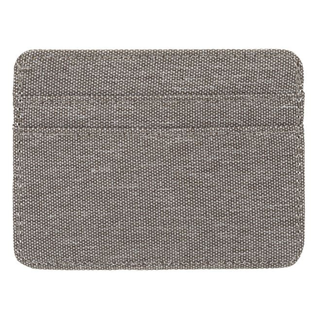 Portofel / ​portcard textil gri, protectie RFID, 5 compartimente, 10 x 7.5 cm 4
