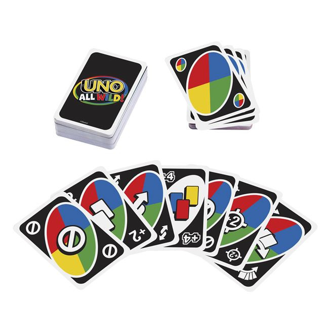 Joc de Societate UNO Carti All Wild - Mattel 2