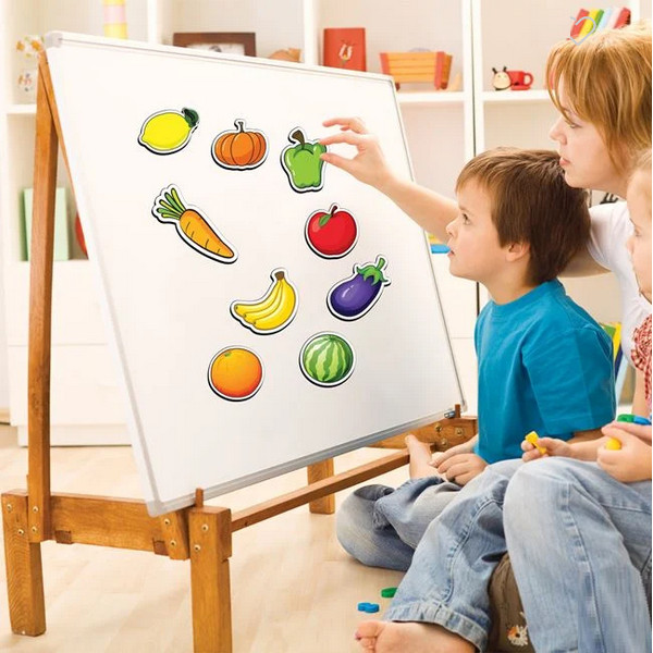 Fructe si legume din carton, magnetice, 27 bucati 2