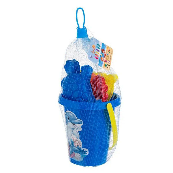 Găleată de plajă Blue Dolphin, 10 x 11 cm și 4 accesorii 2