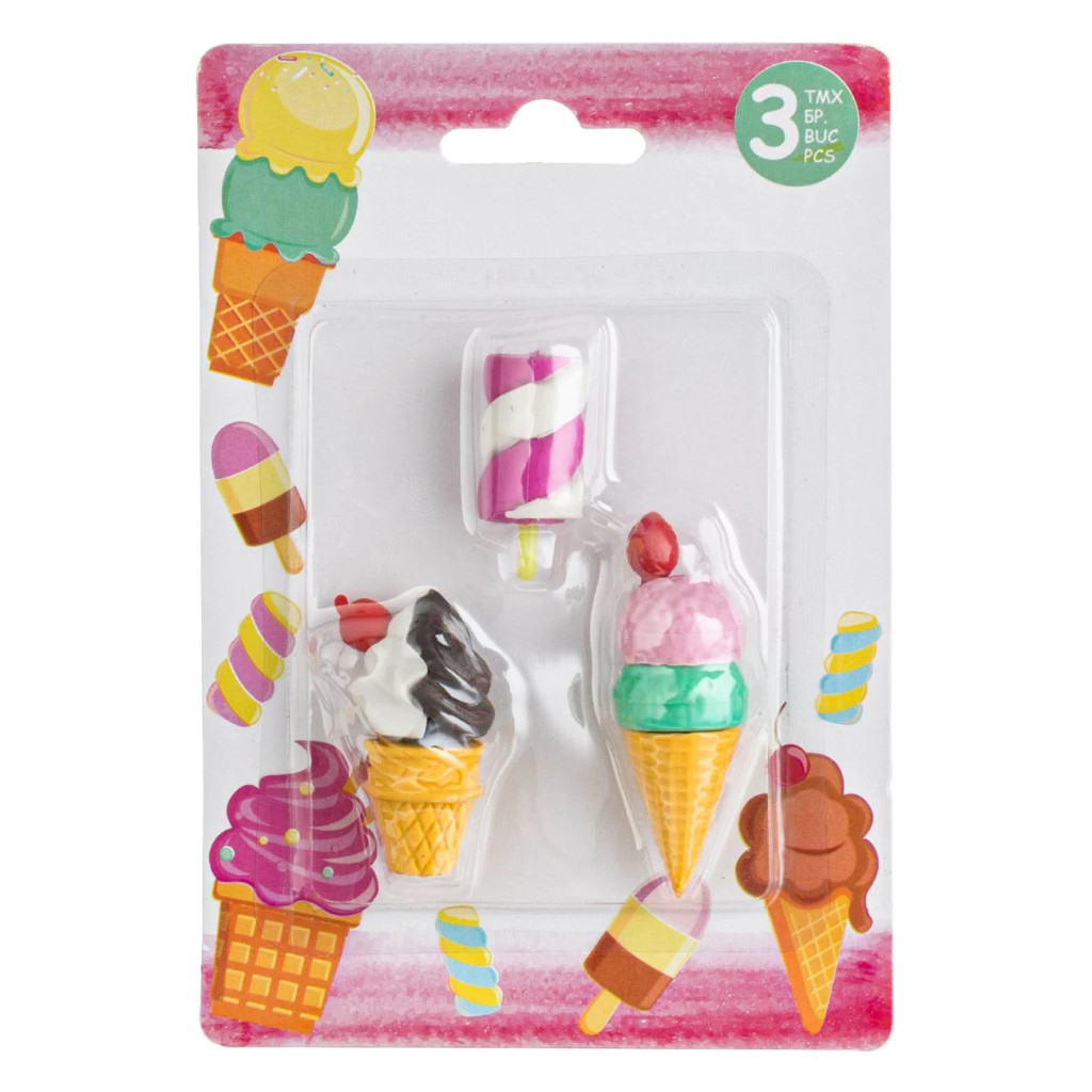 Set radiere 3D, model inghetata & marshmallow, 3 bucati 2