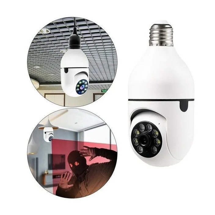 Camera IP Jortan JT-8177, Wi-Fi, Full HD, 360°/90°, alimentare soclu bec (E27) 3
