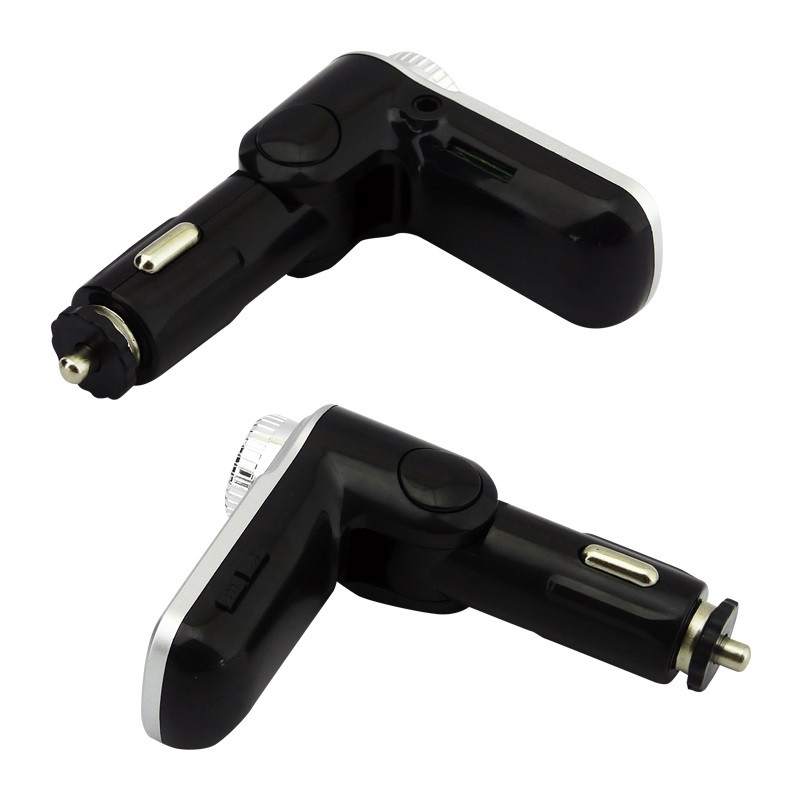 Modulator FM Kbroad KCB-670, Bluetooth, AUX, 2 porturi USB, handsfree, negru/argintiu 2