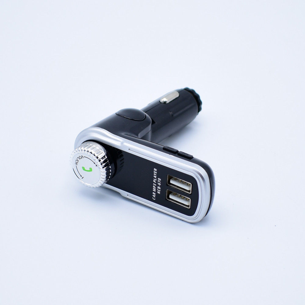 Modulator FM Kbroad KCB-670, Bluetooth, AUX, 2 porturi USB, handsfree, negru/argintiu 3