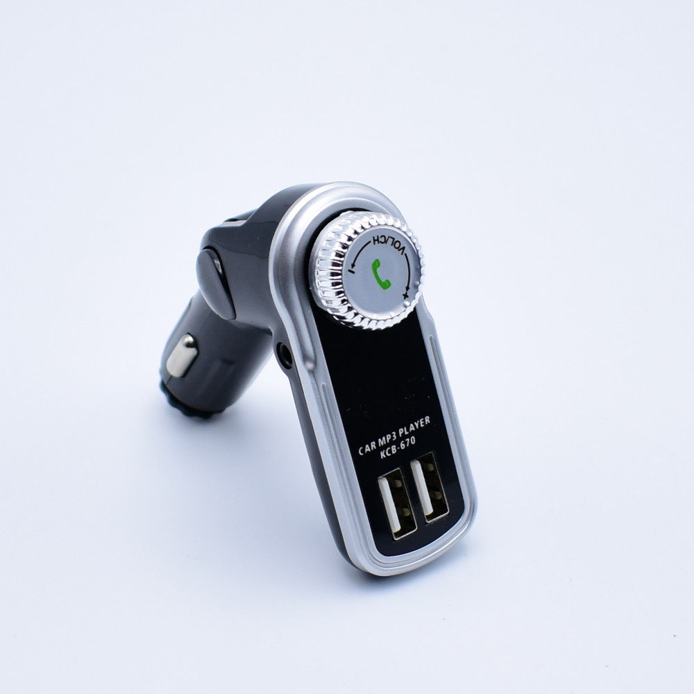 Modulator FM Kbroad KCB-670, Bluetooth, AUX, 2 porturi USB, handsfree, negru/argintiu 5