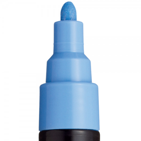 Marker UNI Posca PC-5M, varf rotund, 1.8-2.5mm sky blue 2