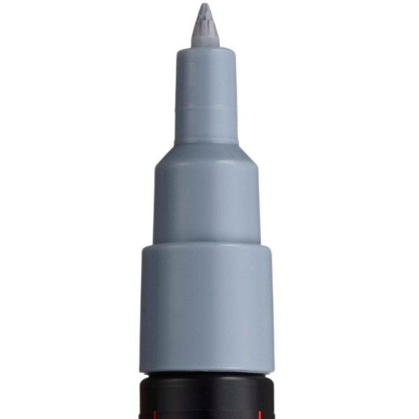 Marker UNI Posca PC-1M, varf rotund, 0.7mm gri 2