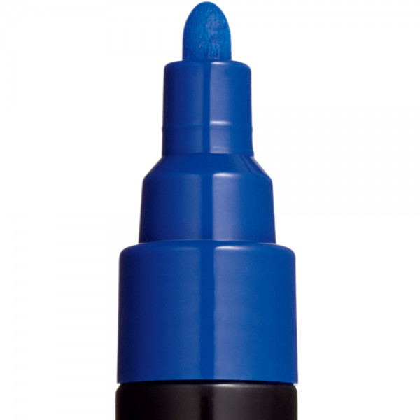 Marker UNI Posca PC-5M, varf rotund, 1.8-2.5mm albastru 2