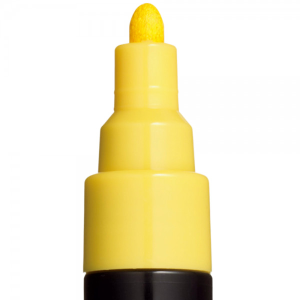 Marker UNI Posca PC-5M, varf rotund, 1.8-2.5mm galben 2