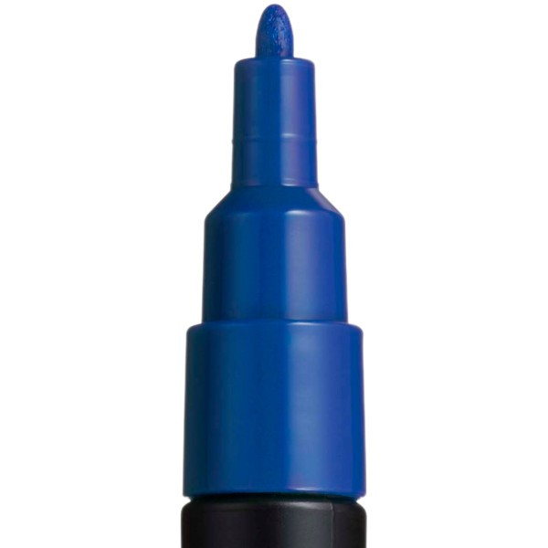 Marker UNI Posca albastru PC-3M, varf rotund, 0.9-1.3mm 2