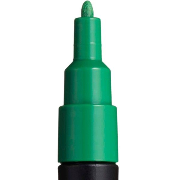 Marker UNI Posca verde PC-3M, varf rotund, 0.9-1.3 mm 2