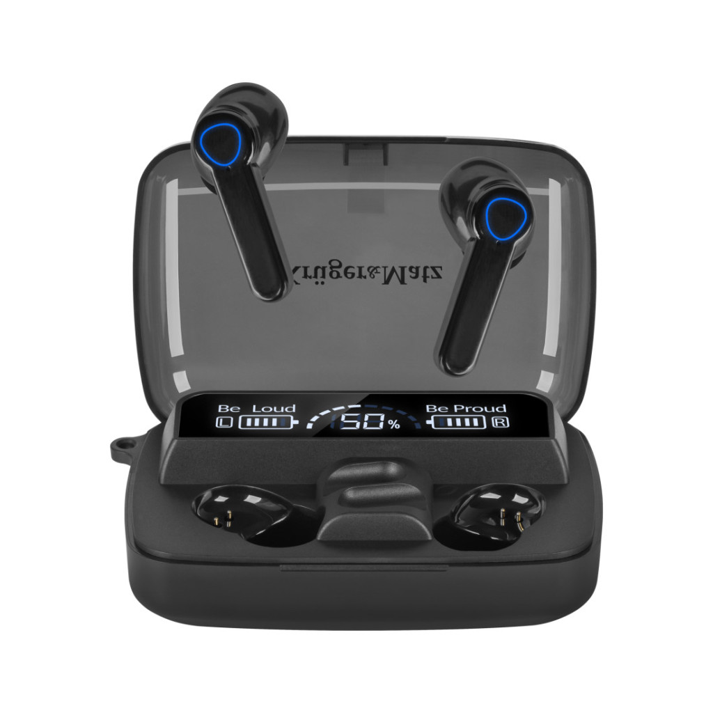 Casti TWS (true wireless) Kruger & Matz M19, Bluetooth 5.3, touch control, negre 2