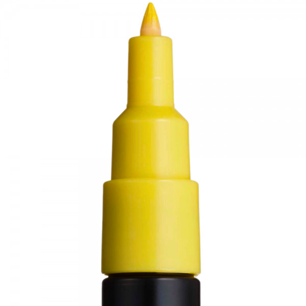 Marker UNI Posca PC-1M, varf rotund, 0.7mm galben 2