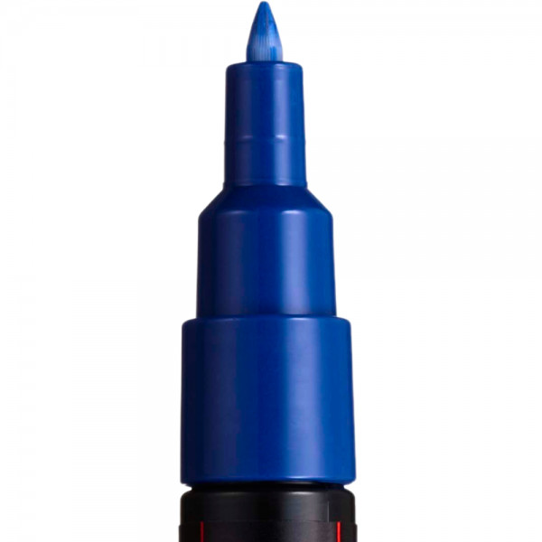 Marker UNI Posca PC-1M, varf rotund, 0.7mm albastru 2
