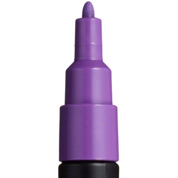 Marker UNI Posca violet PC-3M, varf rotund, 0.9-1.3mm 2