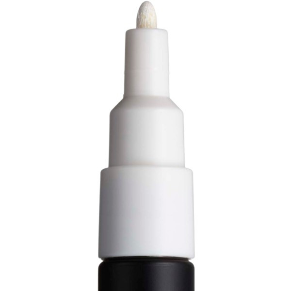 Marker UNI Posca alb  PC-3M, varf rotund, 0.9-1.3mm 2