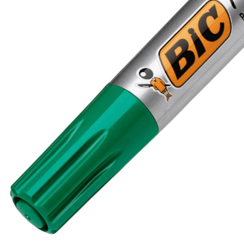 Marker permanent Bic Marking 2000, varf rotund, 1.7 mm, corp gros, verde 2