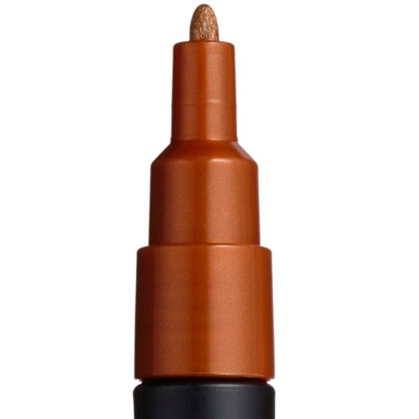 Marker UNI Posca bronz PC-3M, varf rotund, 0.9-1.3mm 2