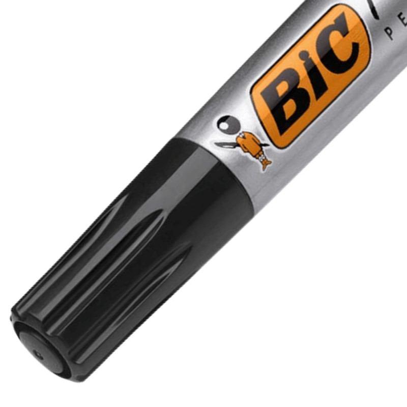 Marker permanent Bic Marking 2000, varf rotund, 1.7 mm, corp gros, negru 2
