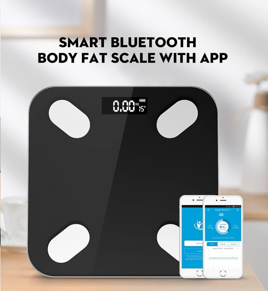 Cantarul corporal electronic RT-002, multiple functii, conectare aplicatie prin bluetooth, alimentare cu baterii 2