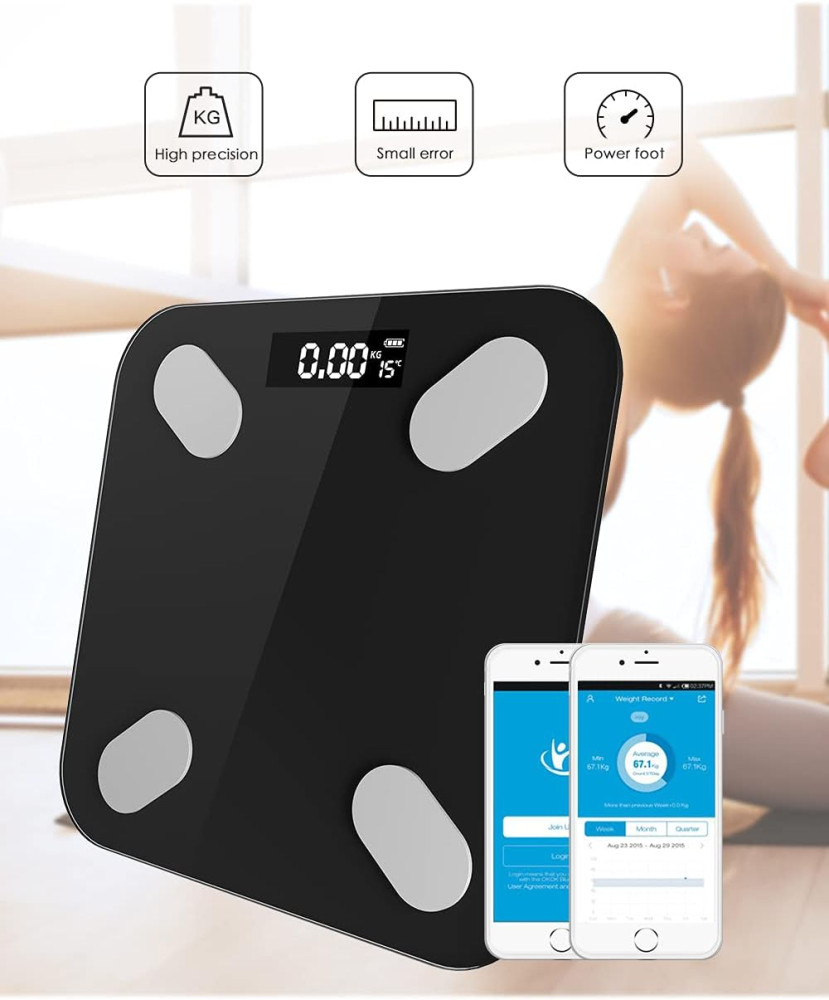 Cantarul corporal electronic RT-002, multiple functii, conectare aplicatie prin bluetooth, alimentare cu baterii 5