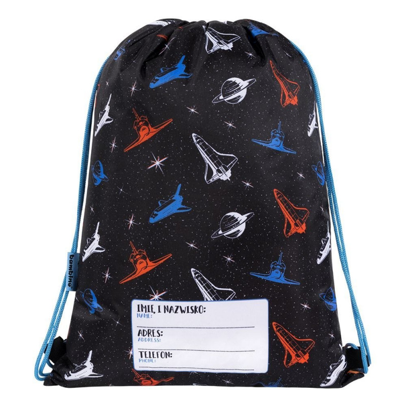 Sac cu snur pentru copii Bambino Space, 32 x 43.5 cm 2