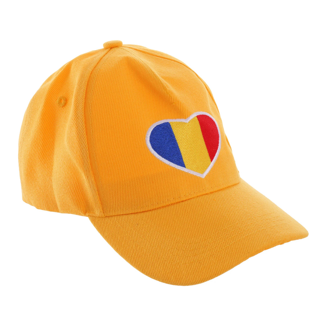 Sapca galbena inima tricolor ROMANIA 2
