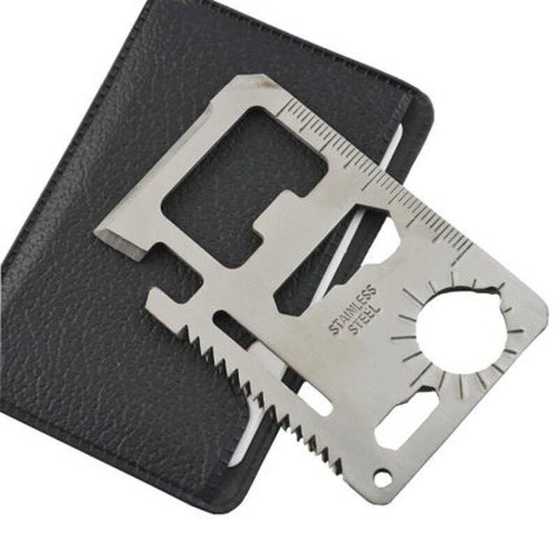 Card multifunctional de supravietuire 11 in 1, husa inclusa, argintiu 2