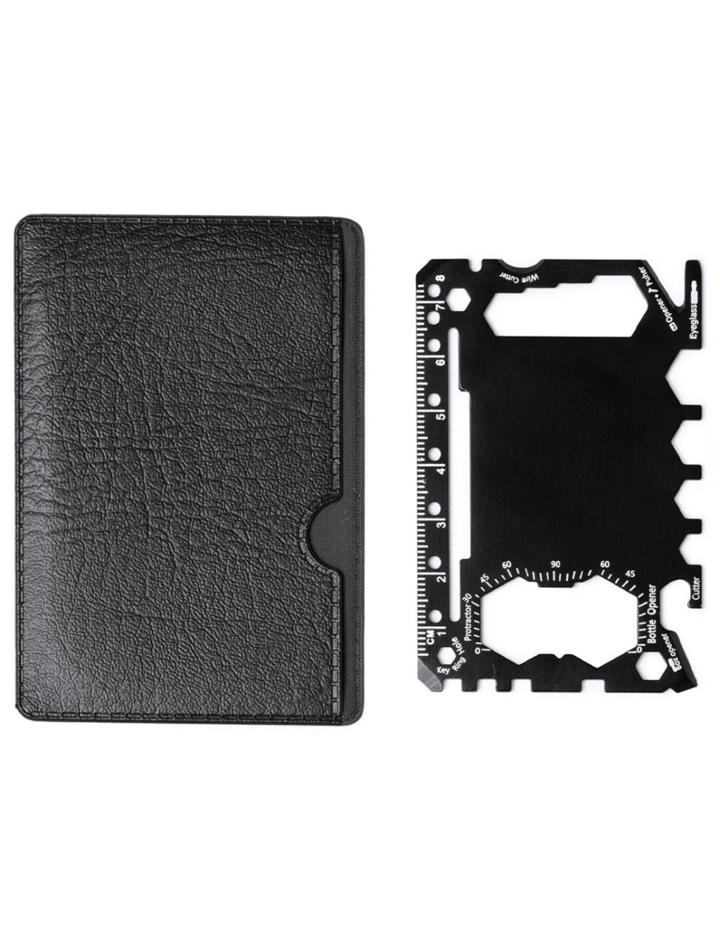 Card multifunctional de supravietuire 23 in 1, husa inclusa, negru 2