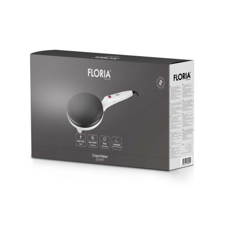 Aparat pentru facut clatite Floria ZLN 7911, putere 700w, diametru 20 cm, alb 2