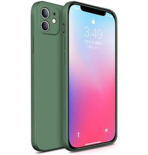 Husa Apple iPhone 13 Pro Max, Luxury Silicone, catifea in interior, protectie camere, verde inchis