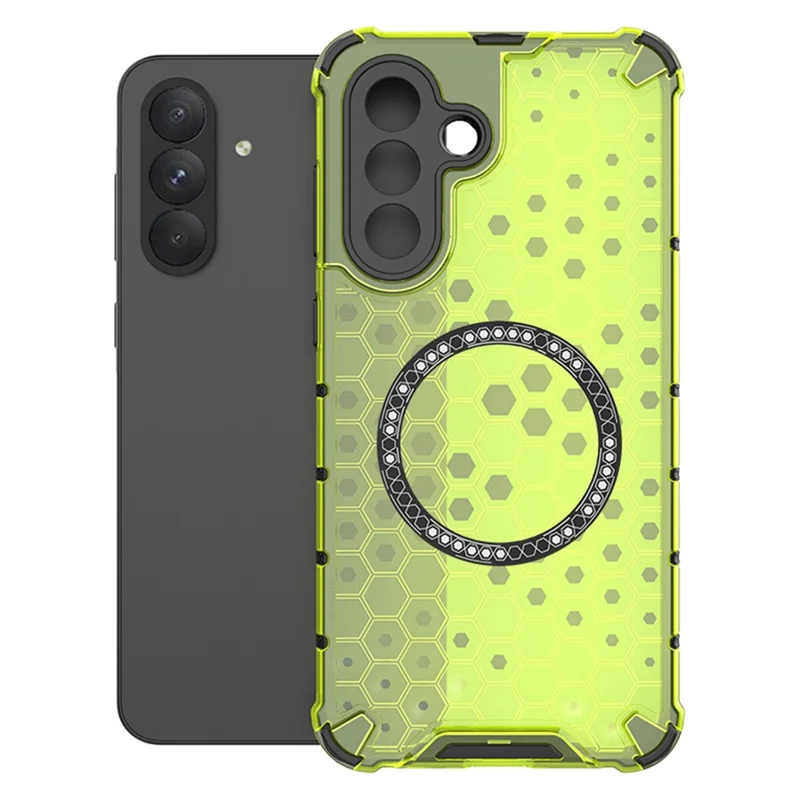 Husa HoneyComb » Samsung A16, Magnet MagCase, AntiDrOppo Corners, Green