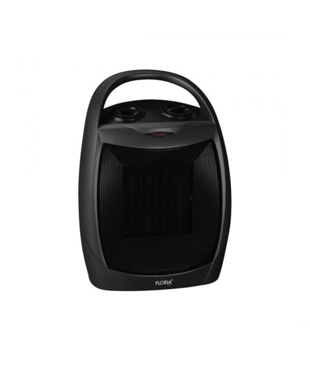 Aeroterma Ceramica, Putere 1500W, 2 trepte de reglare temperatura+aer rece, Termostat reglabil, Sistem siguranta impotriva rasturnarii / ZLN 6188