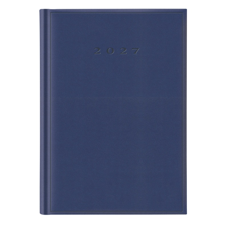 Agenda A5 datata 2026 Herlitz, 352 pagini, coperta buretata albastra