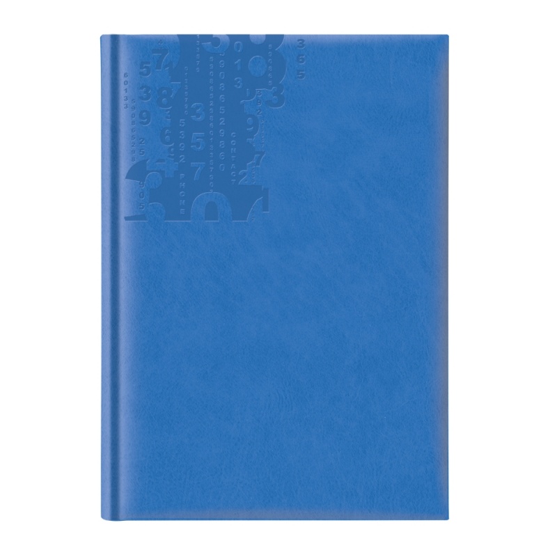Agenda A5 nedatata Herlitz 9479800, 224 pagini, coperta buretata albastru petrol