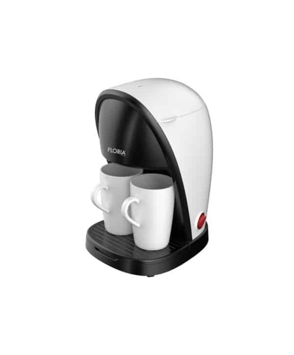 Aparat de facut cafea, putere 450W, filtru lavabil, 2 cesti incluse, cupa pentru masurat, alb/ ZLN 9298
