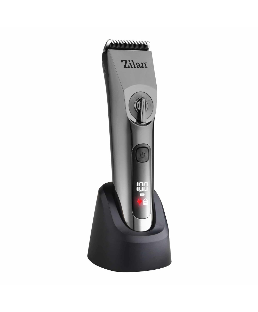 Aparat de tuns electric 8 in 1, pentru barbati reincarcabil IPX6, LED, gri / ZLN 8702