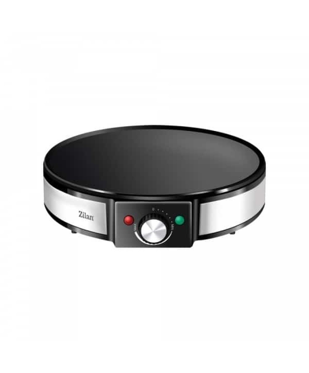 Aparat pentru preparat clatite, Negru/Inox, putere 1200W, diametru plita 30cm, temperatura ajustabila / ZLN 2922