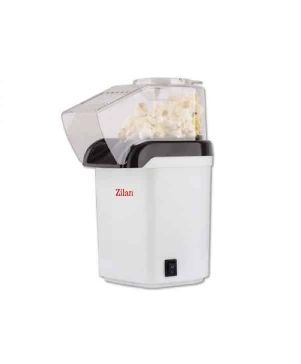 Aparat popcorn fara ulei, cu aer cald, putere 1200W, alb / ZLN 8044