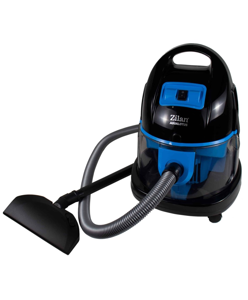 Aspirator cu aspirare uscata si filtrare apa, 1400 W, capacitate colectare 8 L, negru-albastru / ZLN 8945