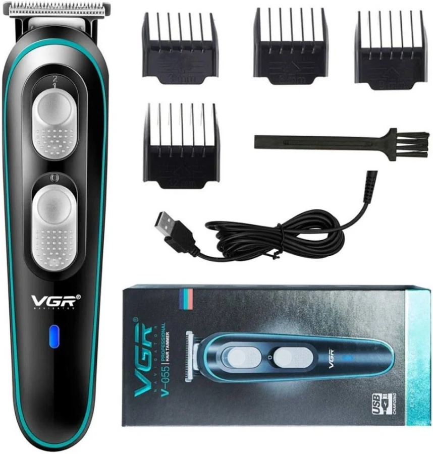 Aparat de tuns VGR V055, acumulator incorporat, afisaj LED