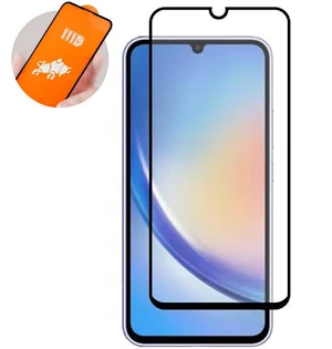 Folie de sticla Samsung Galaxy A24 4G, Full Glue 111D, margini negre